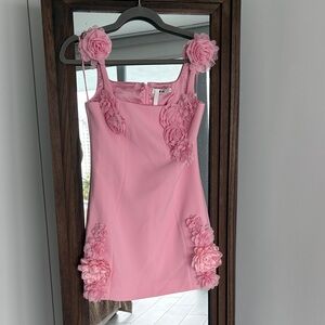 JW PEI Pink Floral Embellished Dress - NEW WITH TAGS - size 2